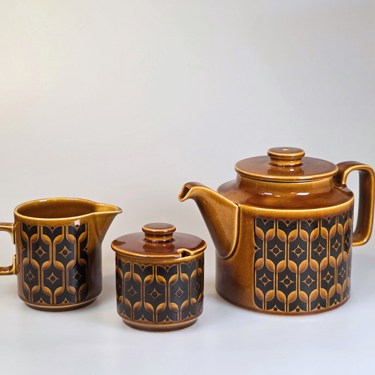 Vintage Hornsea | Short Heirloom Teapot - Autumn Brown