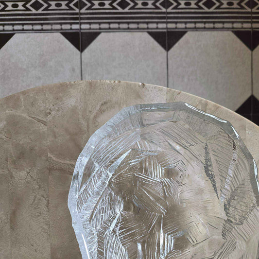 Vintage | Brutalist Hoya Crystal 'Iceberg' Bowl
