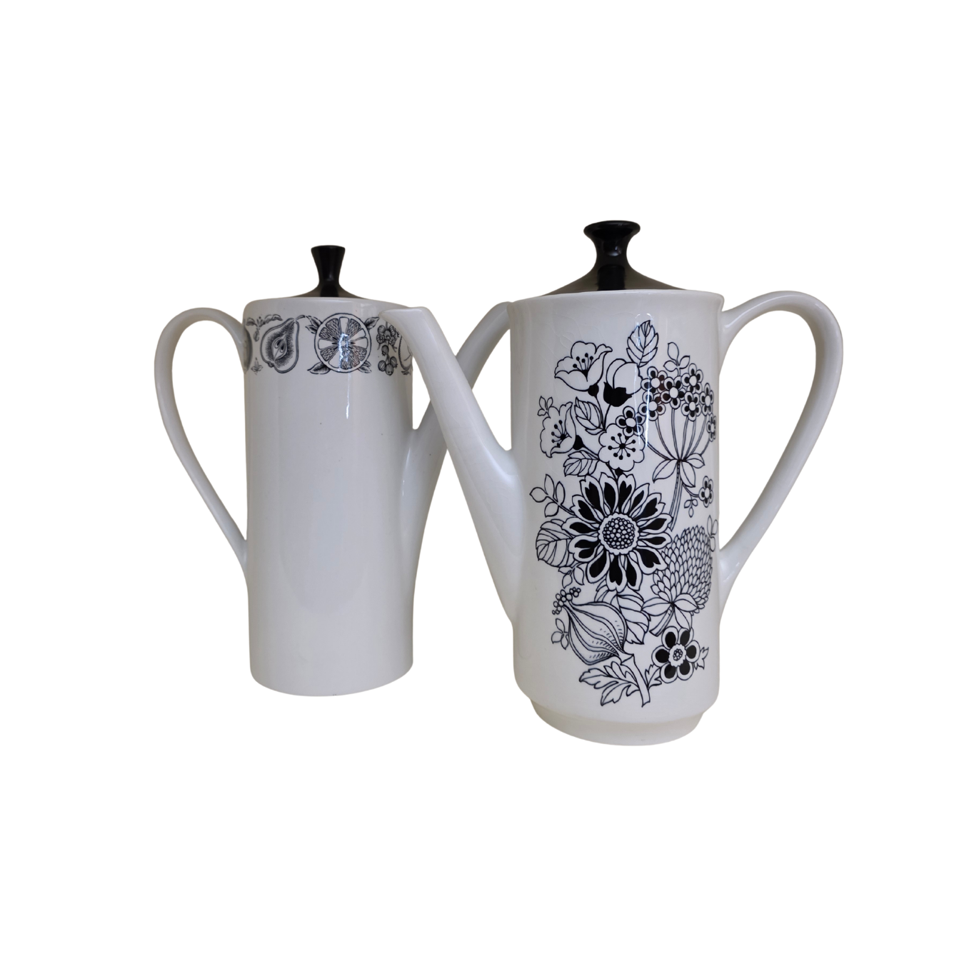 Vintage | Tall Coffee Pot - England Myotts Silhouette - Staffordshire Ware