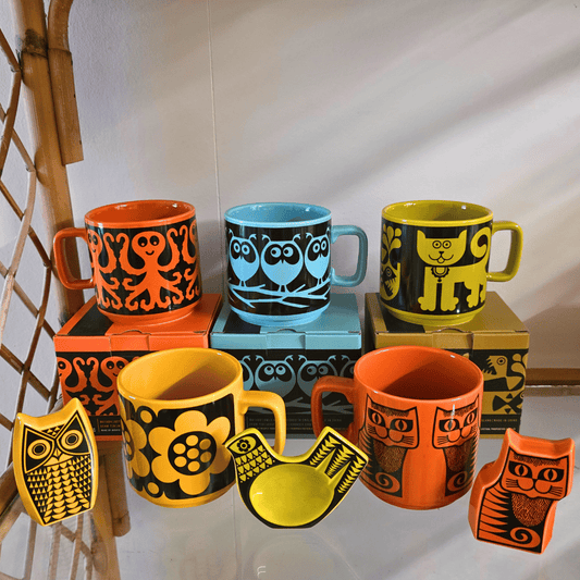 Hornsea - Mug - Octopus - Orange Red