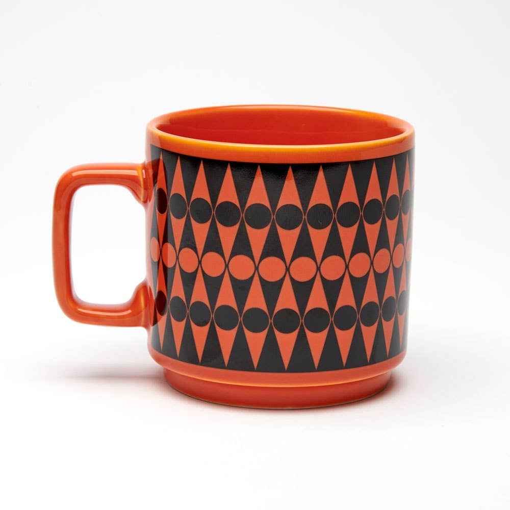 Magpie x Hornsea Backgammon Mug - Orange