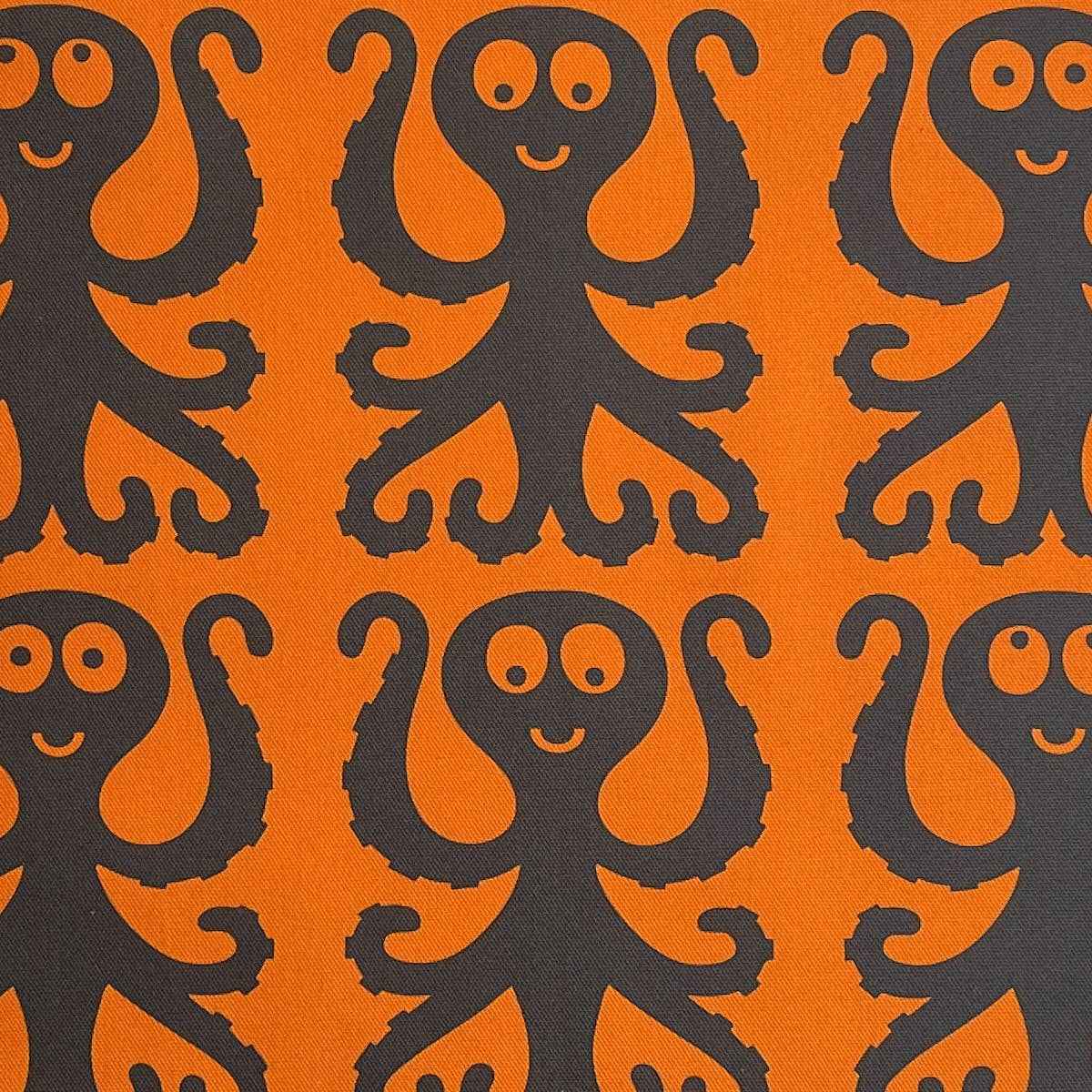 Magpie x Hornsea - Octopus Teatowel - Red Orange