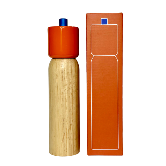 Salt and Pepper Grinder | Orange & Blue | Large