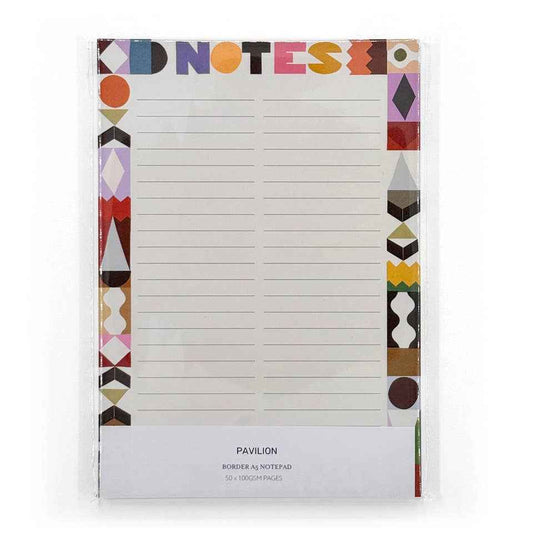 The Border | Grid Abstract Lined |A5 Notepad