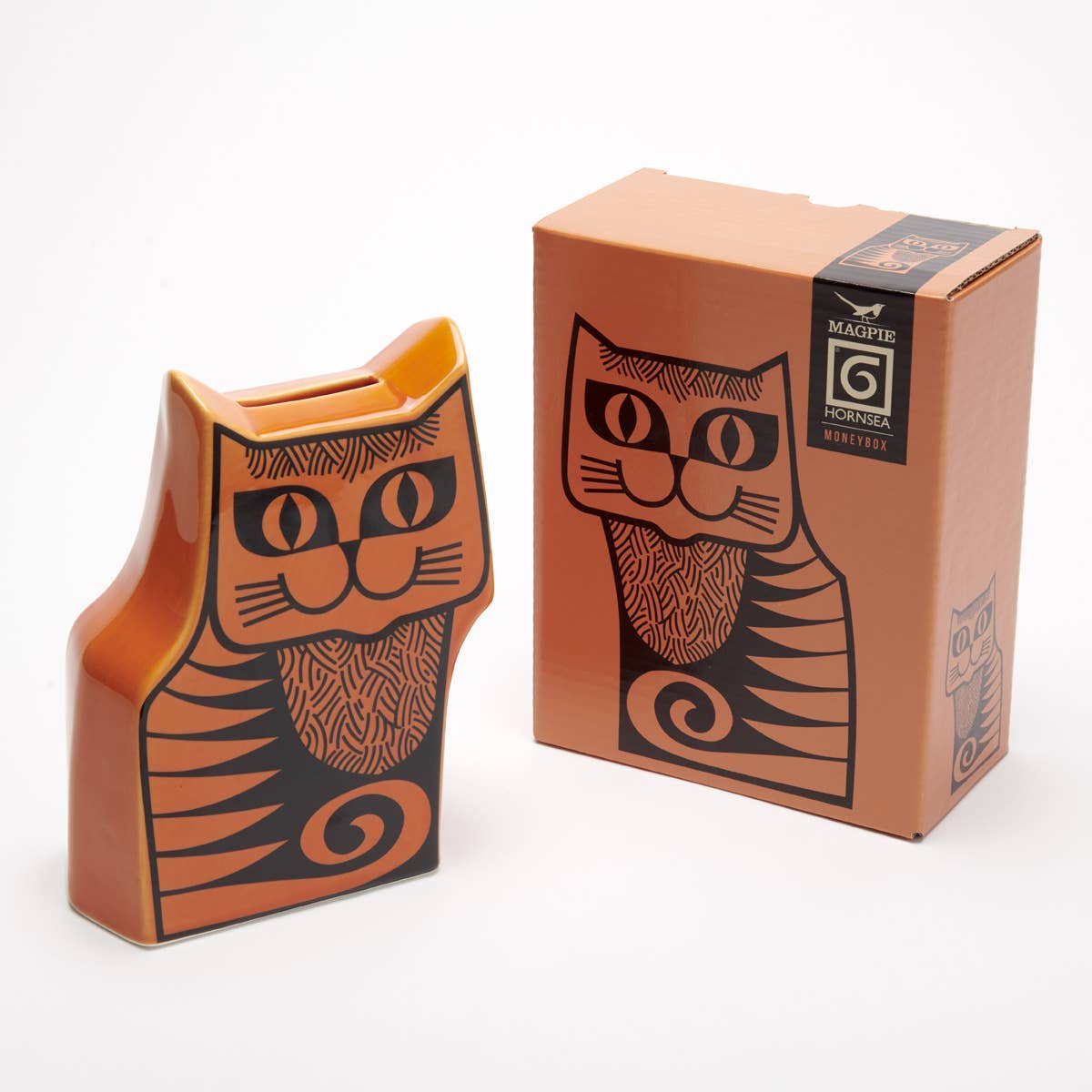 Hornsea - Cat - Moneybox - Orange