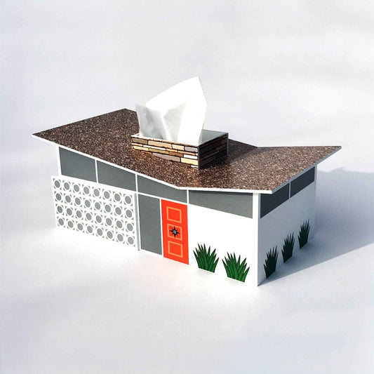 Butterfly House - Mid-Century Modern - Tissue Box Cover