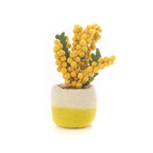 Sunshine Bloom - Hand Felted - Artificial Plant Decoration - Medium