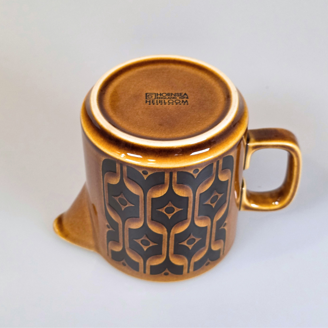 Vintage Hornsea | Short Heirloom Milk Jug - Autumn Brown