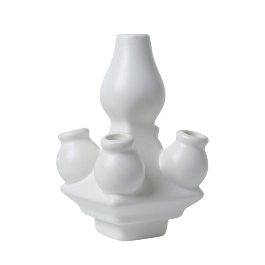 Stack Madness ✦ Build Your Own Vase ✦ Matte White Top - FAWNE