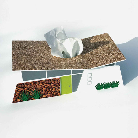 Ranch Club Estates House - Mid-Century Modern Tissue Box Cover