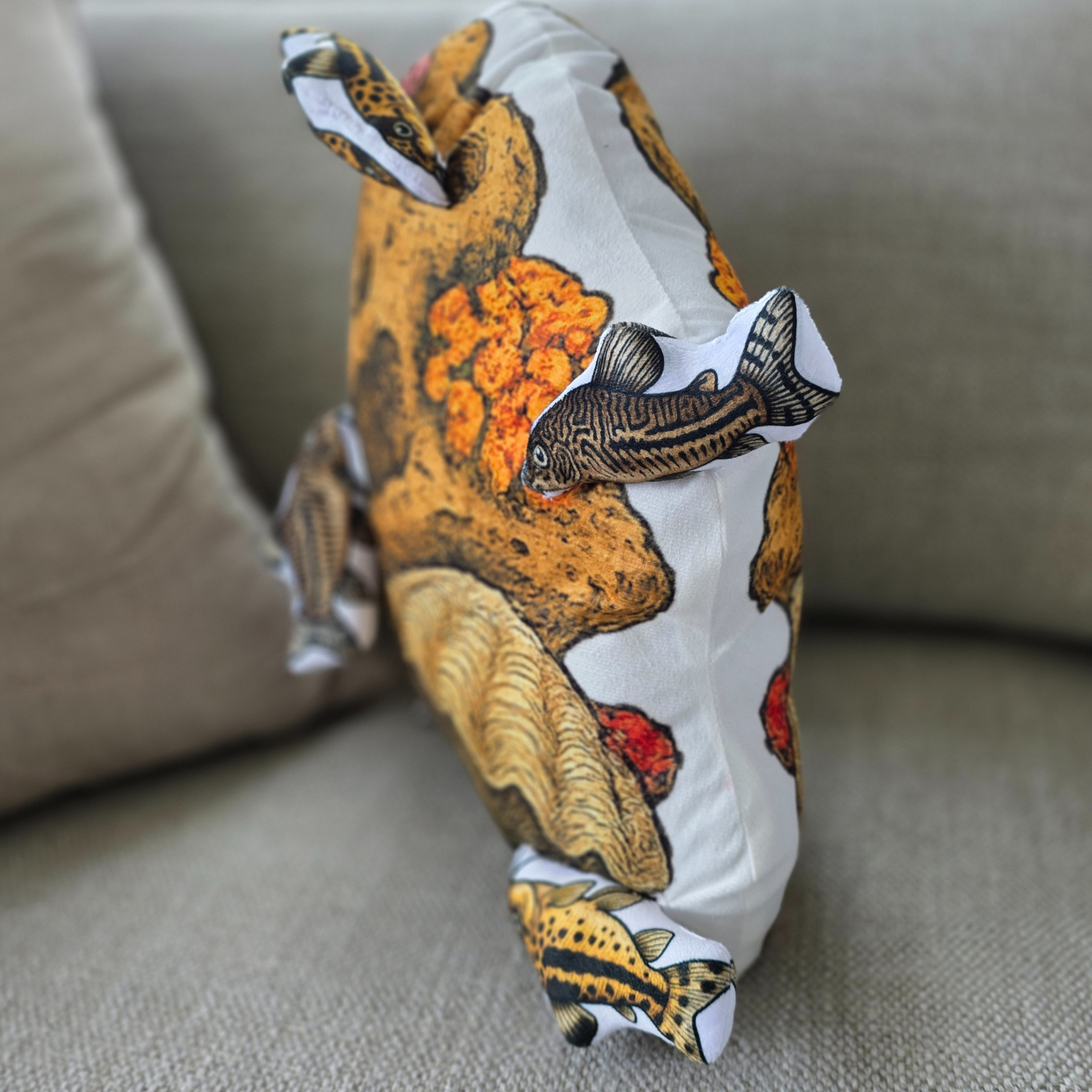 Corydora Catfish-Shaped Cushion | FAWNE Limited Edition