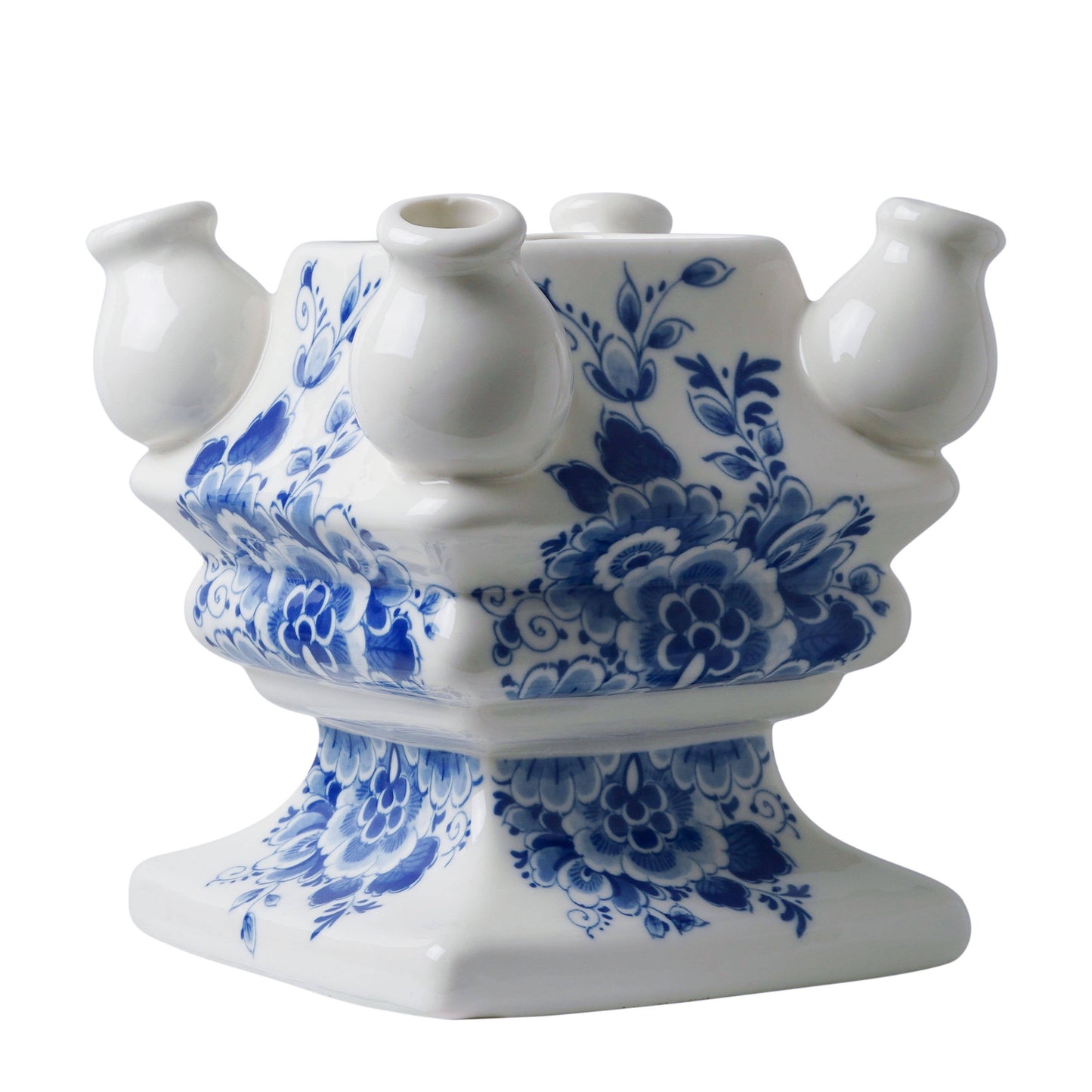 Stack Madness ✦ Build Your Own Vase ✦ Delft Blue Floral Base