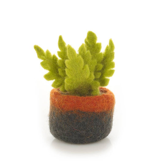 Ostrich Fern - Hand Felted -Artificial Plant Decoration - Small