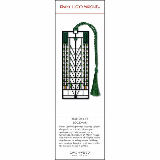 Frank Lloyd Wright | Tree Of Life | Metal Bookmark