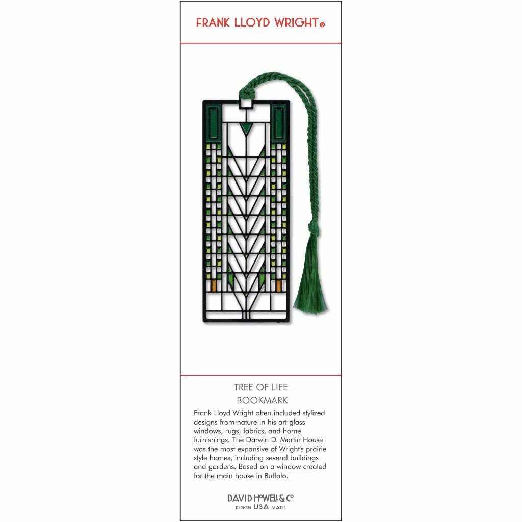Frank Lloyd Wright | Tree of Life | Metal Bookmark