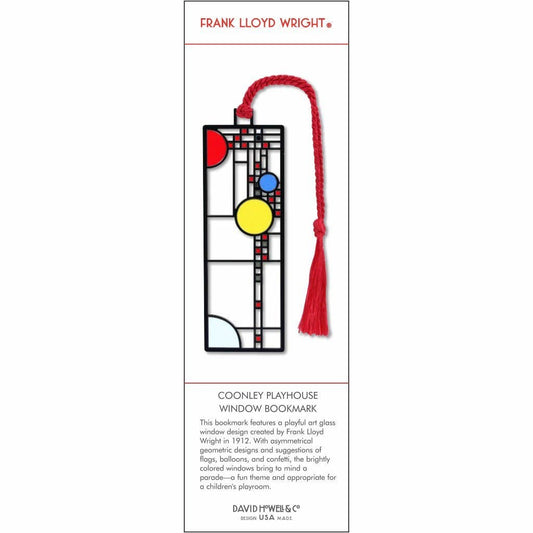 Frank Lloyd Wright | Coonley Playhouse Window | Metal Bookmark