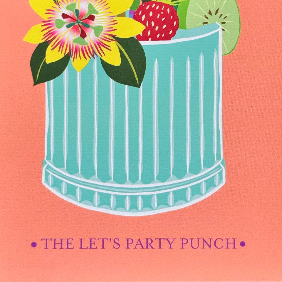 Let's Party Punch Cocktail | Foiled FSC Birthday Greeting Card