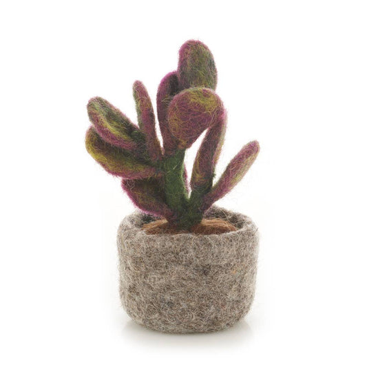 Ficus Elastica - Hand Felted - Artificial Plant Decoration - Small