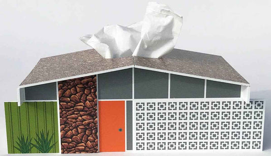 Twin Palms House - Mid-Century Modern Tissue Box Cover