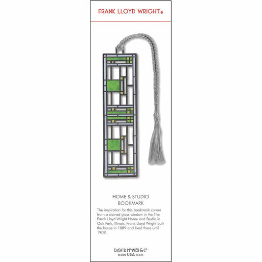 Frank Lloyd Wright | Home & Studio | Metal Bookmark