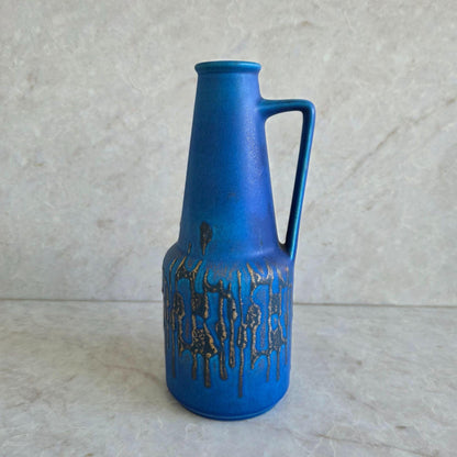 Vintage | Rare Blue Fat Lava - West German Vase | Dumler and Breiden - FAWNE