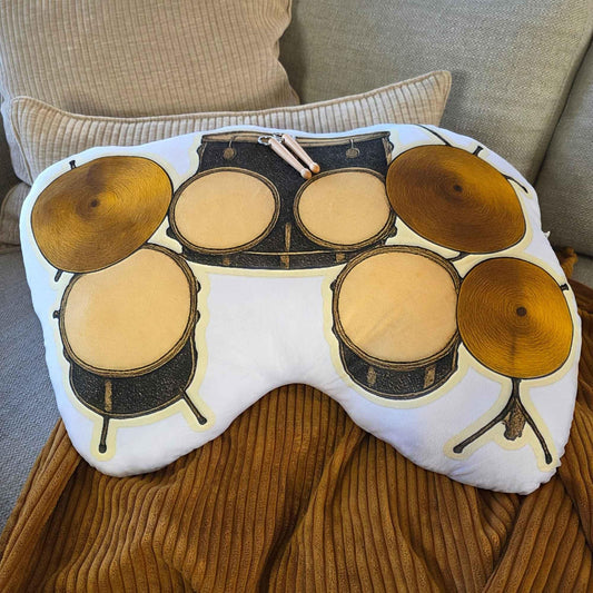 The Setlist Drum Set – Shaped Cushion – with Drumstick Keychain - 70 cm – | FAWNE