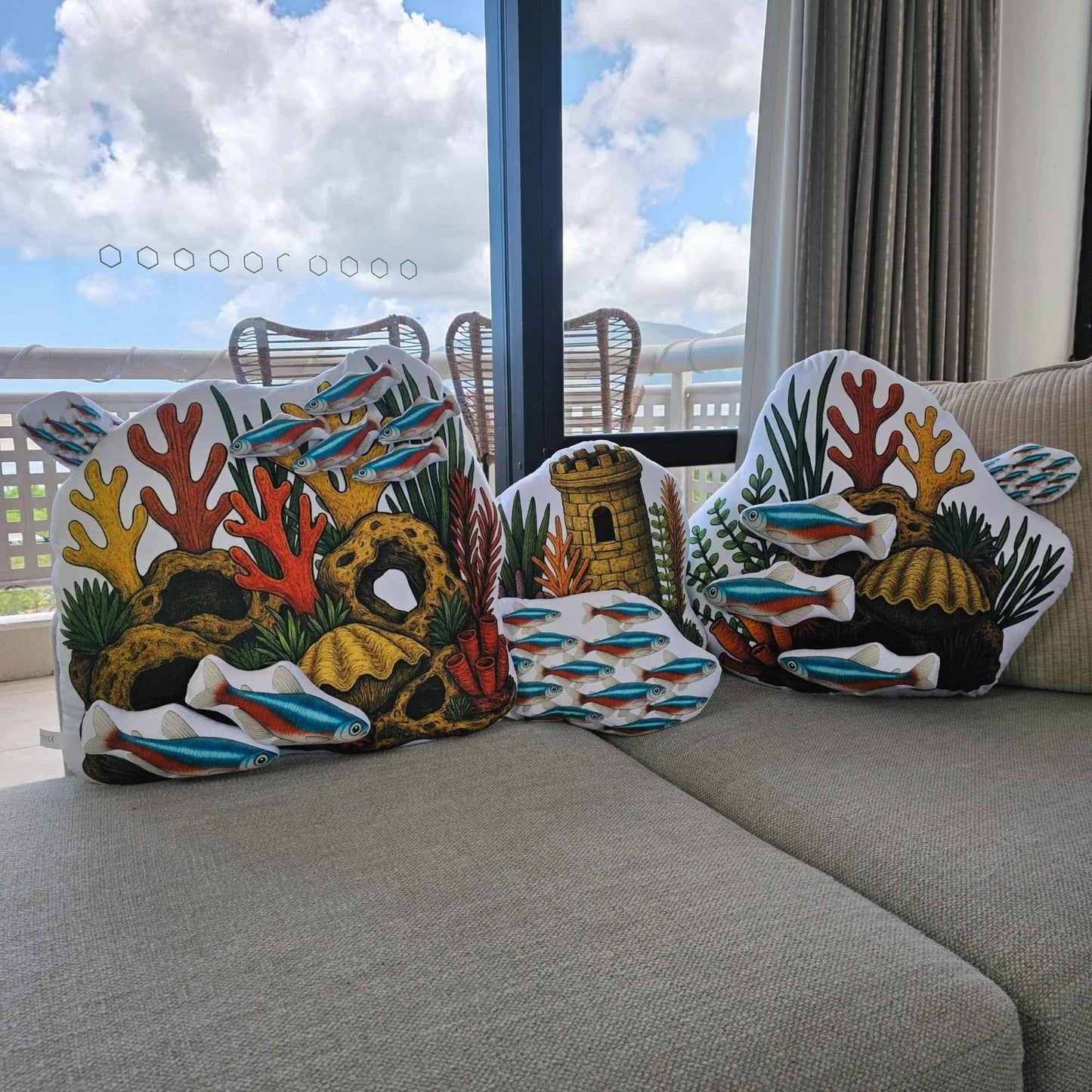 Neon Tetra Aquascape 4 Piece Set | FAWNE Limited Edition