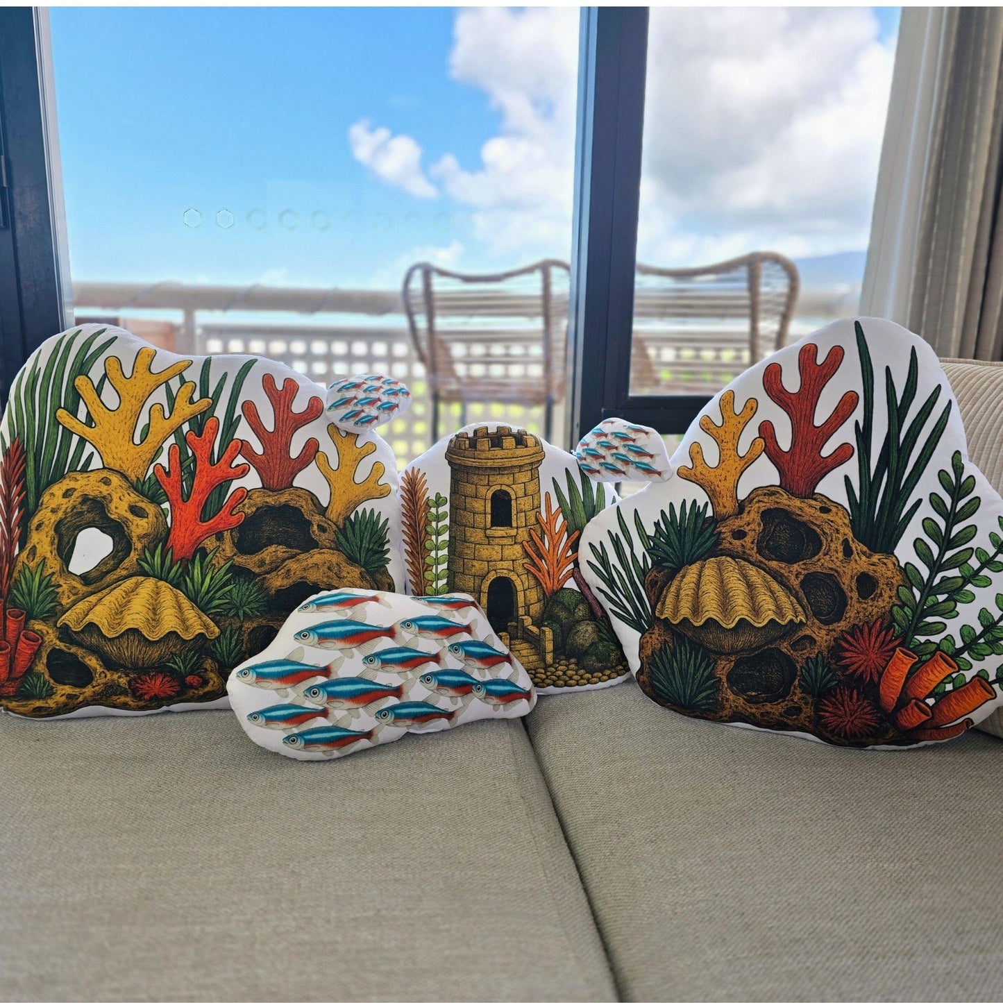 Neon Tetra Aquascape 4 Piece Set | FAWNE Limited Edition