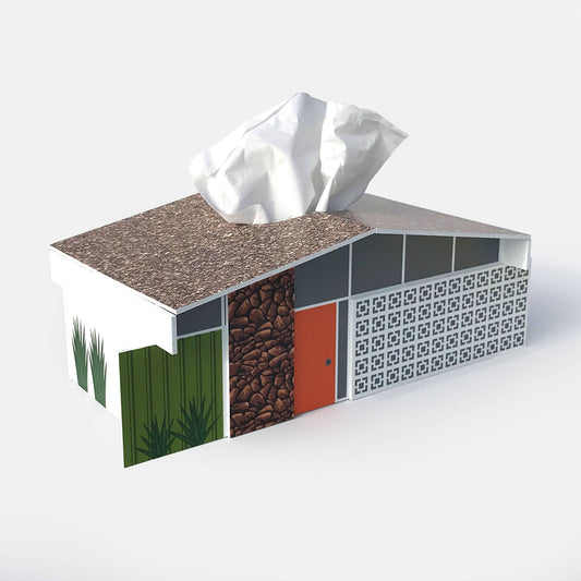 Twin Palms House - Mid-Century Modern Tissue Box Cover