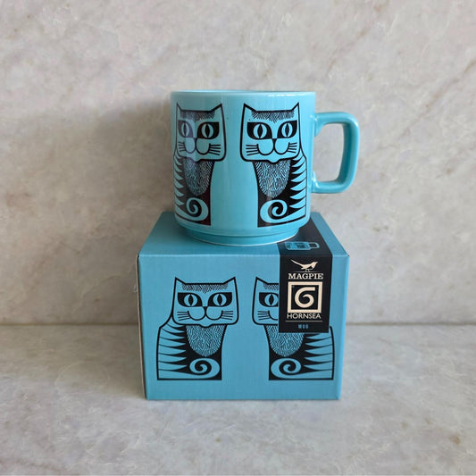 Hornsea - Mug - Cat - Teal Blue