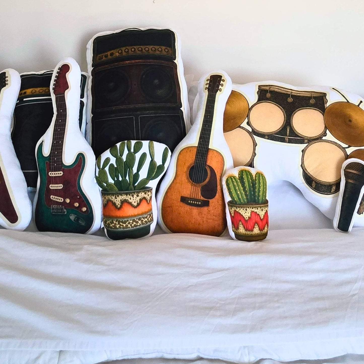 The Setlist – West German Cactus Planter – Shaped Cushion - 30 cm | FAWNE