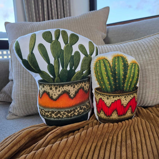 The Setlist – West German Cactus Planter – Shaped Cushion - 20 cm | FAWNE - FAWNE