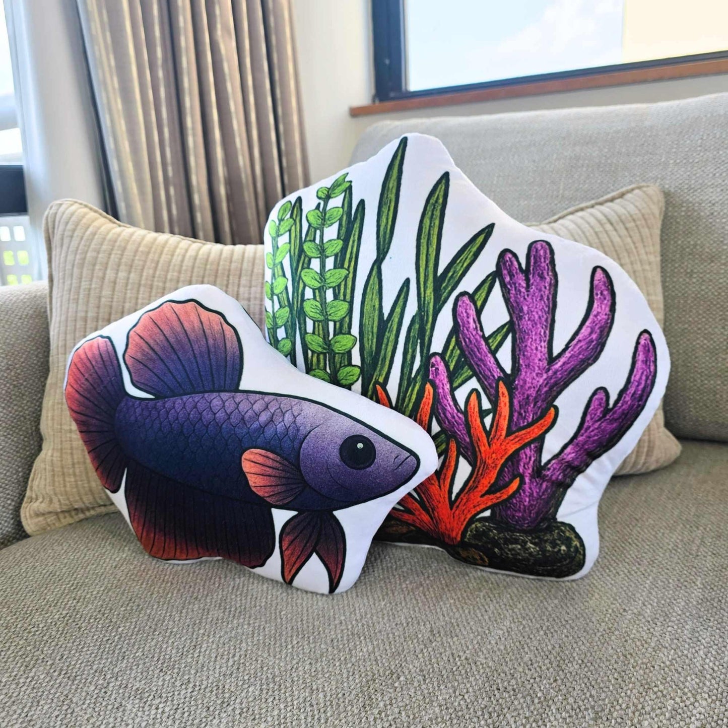 Aquarium Plant Decor Shaped Cushion | FAWNE