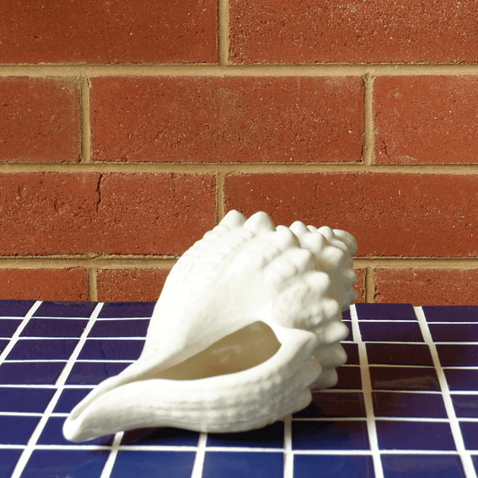 Vintage | Ceramic Shell Planter