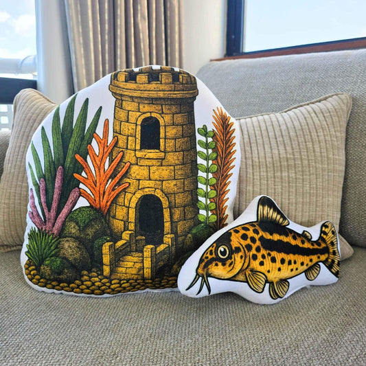 Mrs Corydora Catfish-Shaped Cushion 25cm | FAWNE