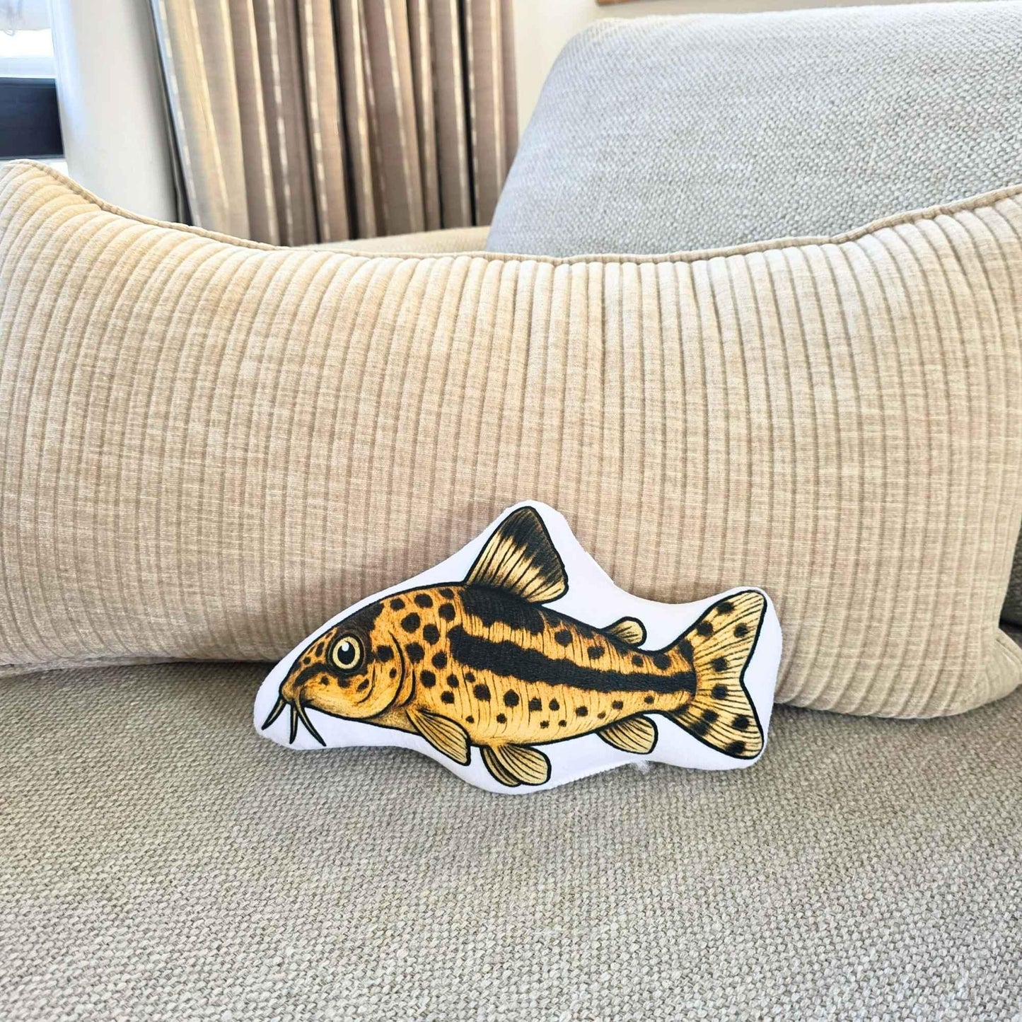 Mrs Corydora Catfish-Shaped Cushion 25cm | FAWNE