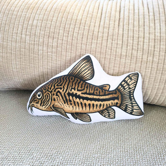 Mr Corydora Catfish-Shaped Cushion 25cm | FAWNE