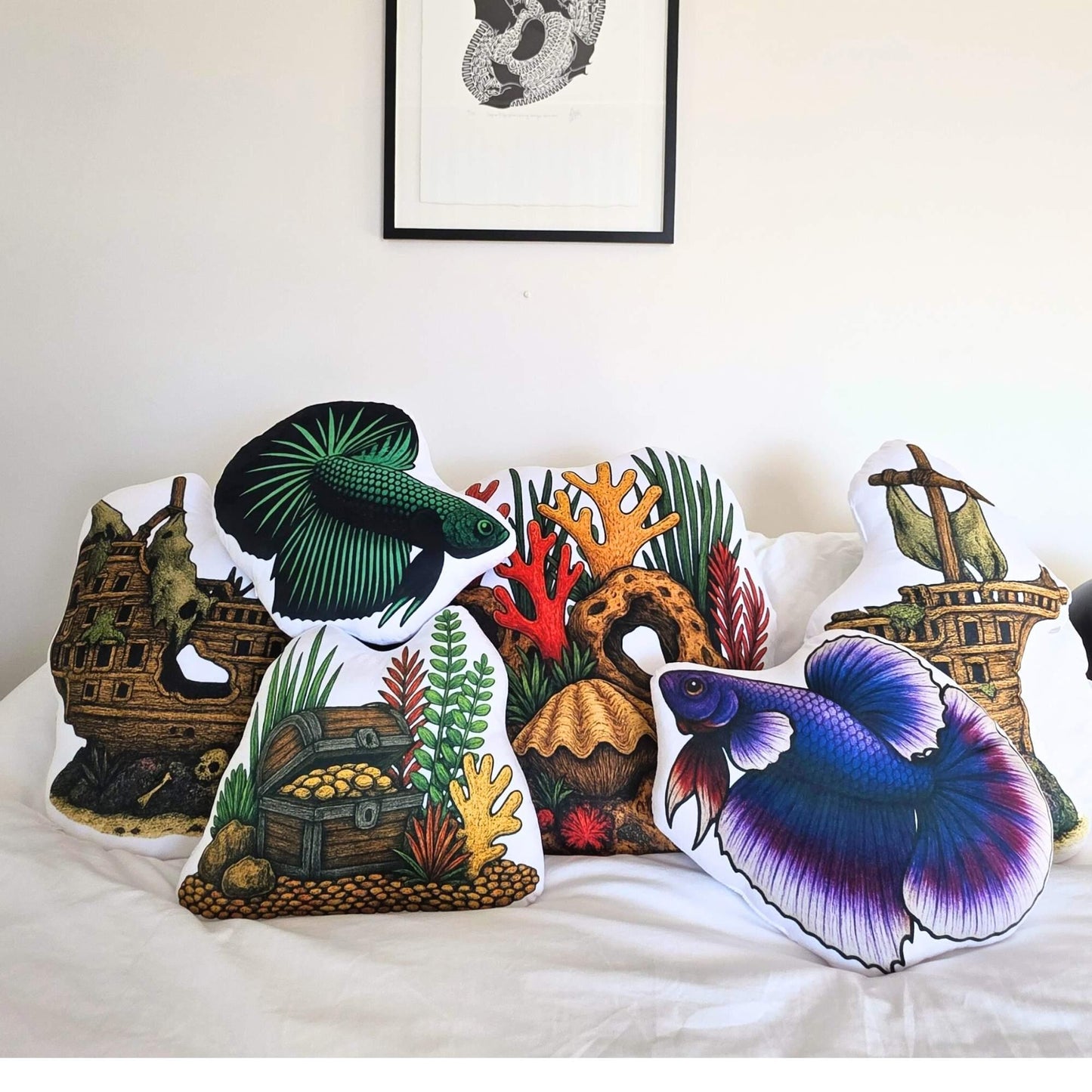 Sunken Pirate Ship Shaped Cushion Set – 2 Pieces – XL 120 cm | FAWNE