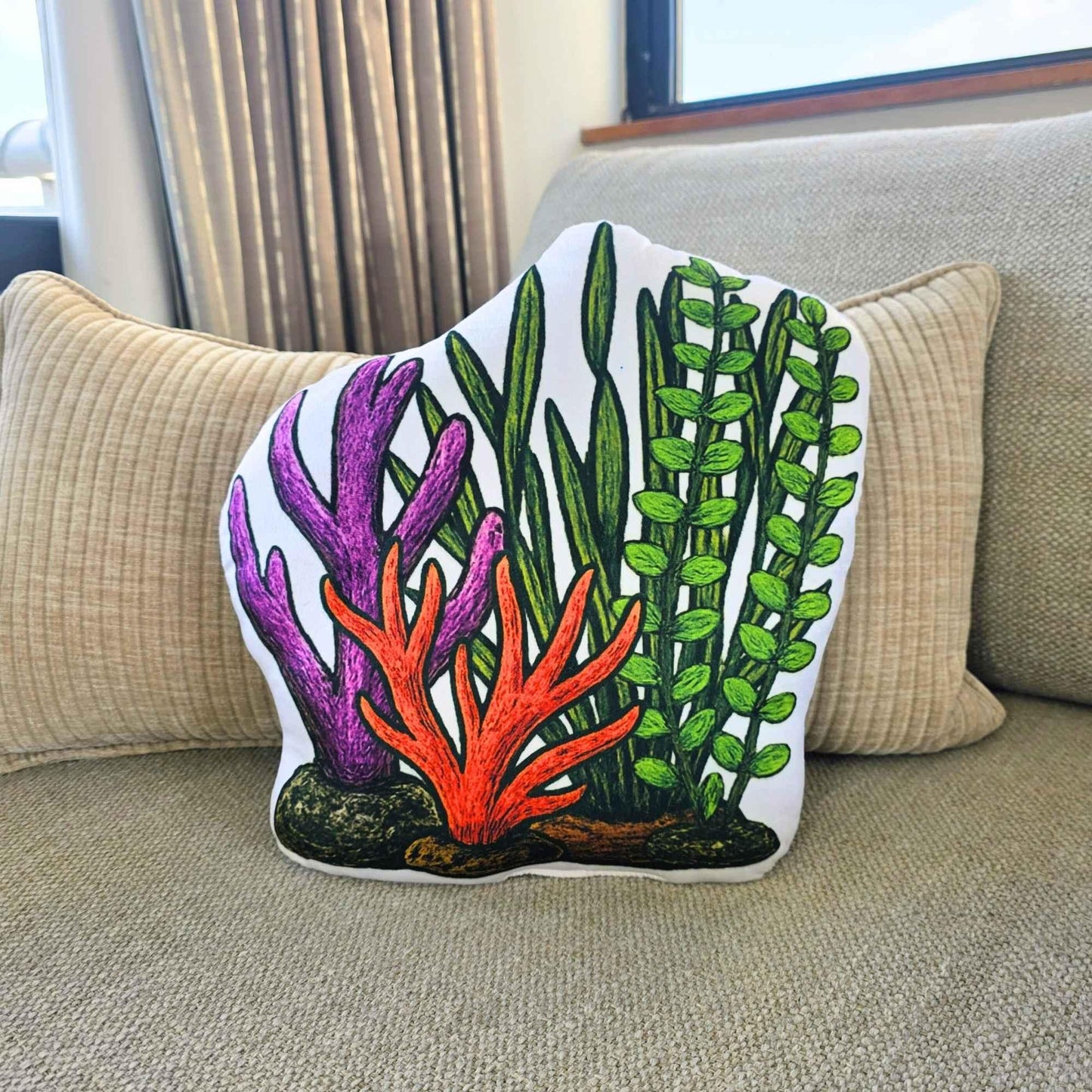 Aquarium Plant Decor Shaped Cushion | FAWNE