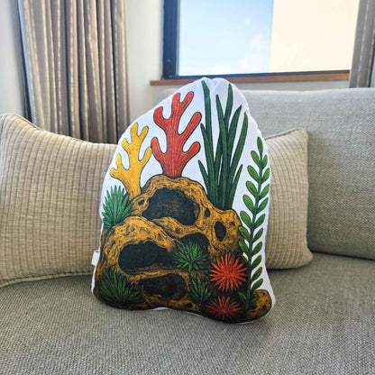 Coral Caves Aquarium Decor Shaped Cushion 35cm | FAWNE - FAWNE