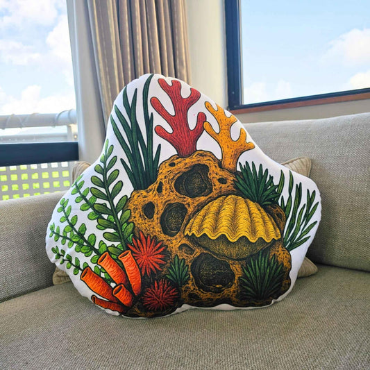Bubble Reef - Aquascape Shaped Cushion - L 60 cm | FAWNE