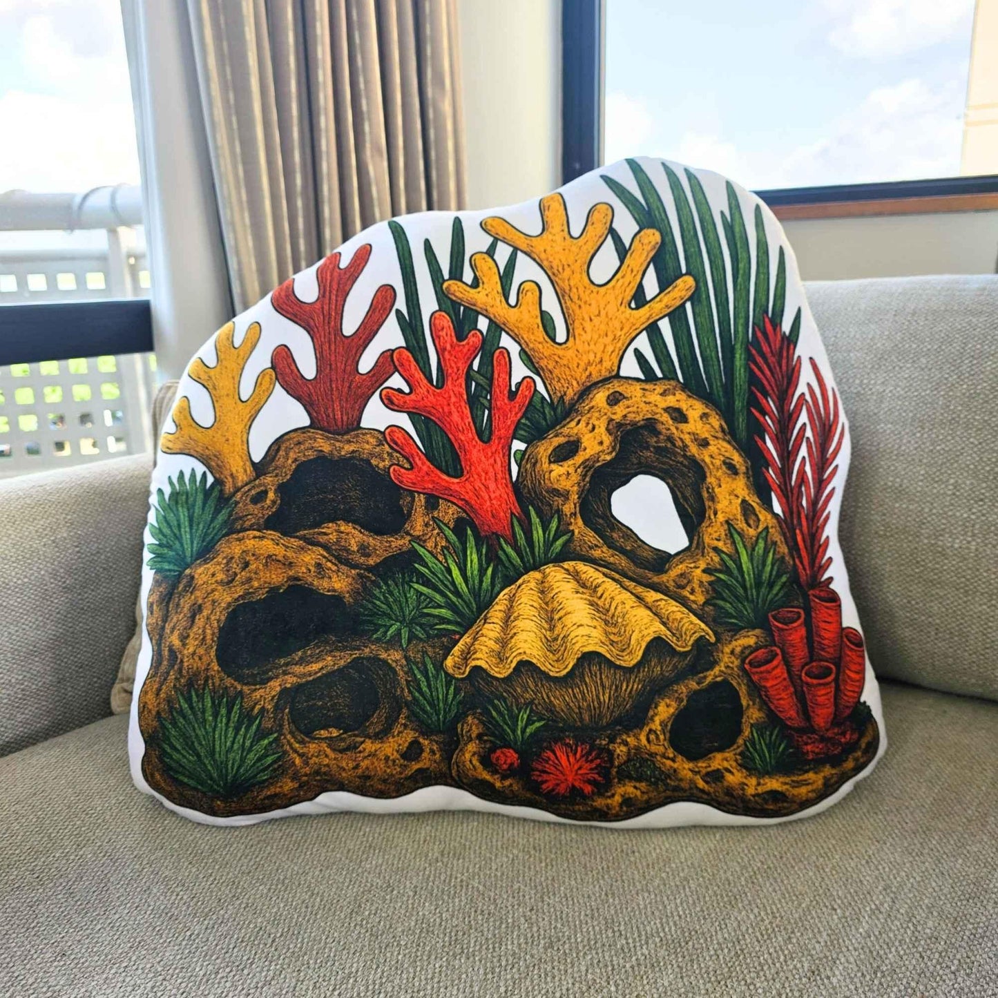 Community Tank - Aquascape Shaped Cushion - L 60cm | FAWNE
