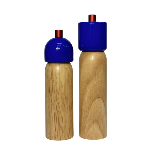 Salt and Pepper Grinder | Navy & Red | Medium
