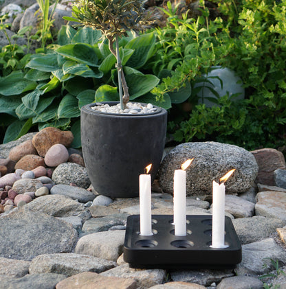 Square Candleholder – 9 Candle – Original – Stumpastaken