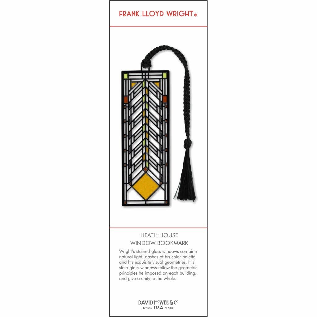 Frank Lloyd Wright | Heath House | Metal Bookmark
