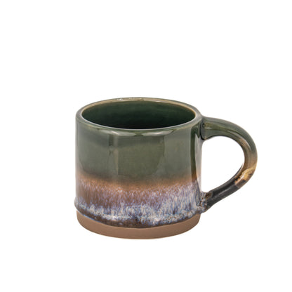 Retro Dip Glazed Mug - Marlowe Olive/Brown 260ml