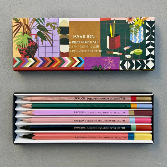 Botanical Interior Lifestyle | Premium 6 Piece Pencil Set
