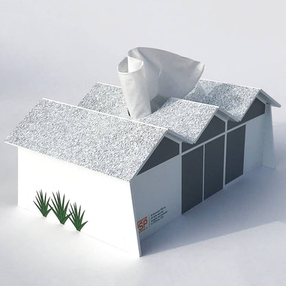 Folded Plate Roof -  Mid-Century Modern - Tissue Box Cover