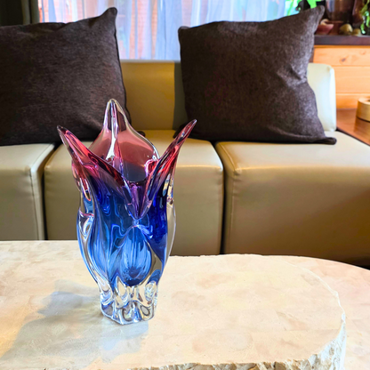 Vintage Czech Art Glass Vase attributed to Josef Hospodka