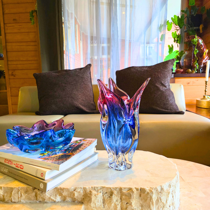 Vintage Czech Art Glass Vase attributed to Josef Hospodka